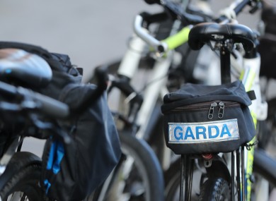 Garda bicycles in Dublin.