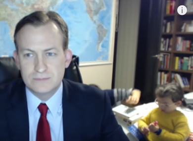 In 2017, Professor Robert Kelly had to pause his interview with BBC News after his child arrived into the room.