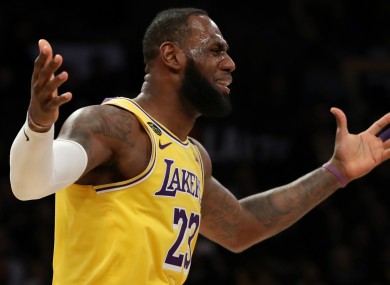 Los Angeles Lakers superstar LeBron James