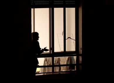 Madrilenians thank health workers with applause from their windows.