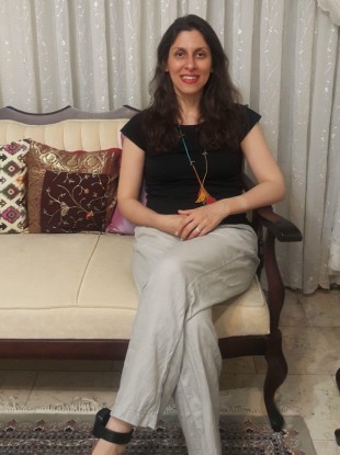 Nazanin Zaghari-Ratcliffe pictured during her temporary release in her parents’ home.