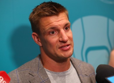 Rob Gronkowski (file pic).