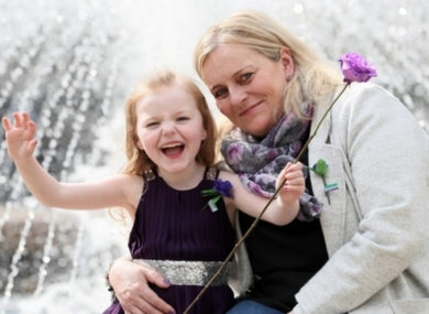 Julie Forster and her daughter Ruth Forster (5), from Enniscorthy, who both live with cystic fibrosis. Stock image.