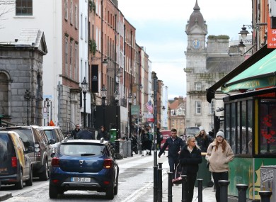 South William Street, which was pedestrianised on a trial basis last year.