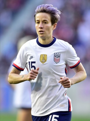 Megan Rapinoe (file pic).