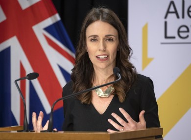 New Zealand Prime Minister Jacinda Ardern.