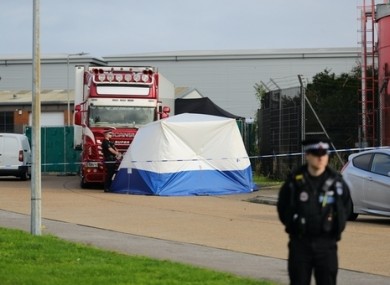 Police in Essex last year after 39 bodies were found inside a lorry container on the industrial estate.