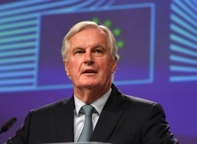 File photo of Michel Barnier, the EU's chief Brexit negotiator.