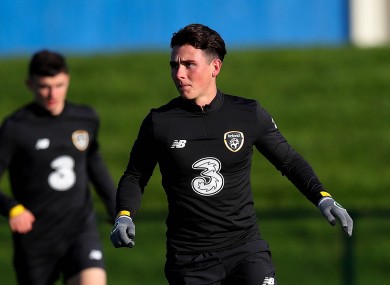 Danny McNamara made his Republic of Ireland U21 debut under Stephen Kenny last November.