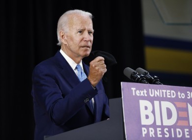Joe Biden is the Democratic nominee hoping to beat Trump in November.