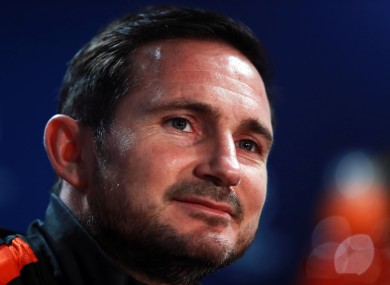 Chelsea manager Frank Lampard (file pic).
