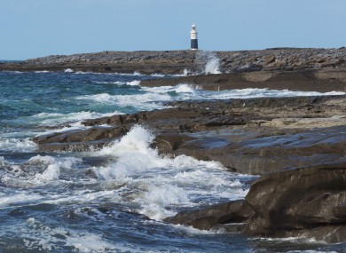 A lighthouse on Inis Oírr