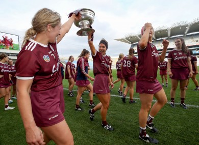 Galway celebrate winning the 2019 All-Ireland.