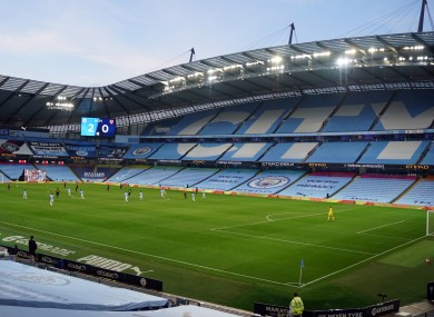 Crowd noise is being piped in to accommodate for the lack of fans at matches.