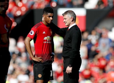 Rashford and Solskjaer have a close relationship.