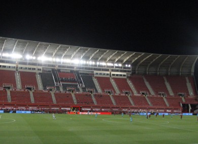 The incident took place at Son Moix during the Mallorca and FC Barcelona match.