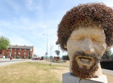 Statue of Luke Kelly on Dublin's Sheriff Street.