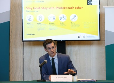 Acting chief medical officer Dr Ronan Glynn.