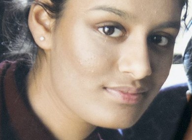 File photo. Shamima Begum.