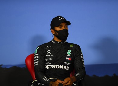 Lewis Hamilton (file pic).