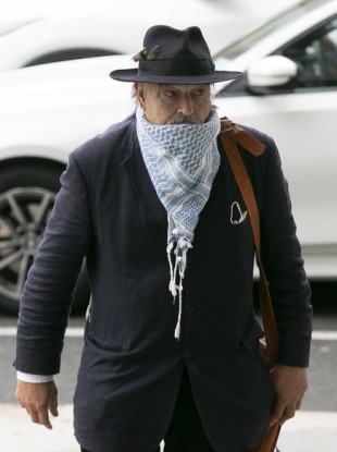 Ian Bailey on the way into the High Court in Dublin.