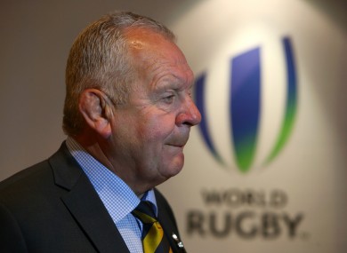 Re-elected World Rugby chairman Bill Beaumont.