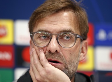 Jurgen Klopp (file pic).