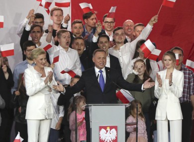 Incumbent Andrzej Duda is on course for a second term as Polish President.