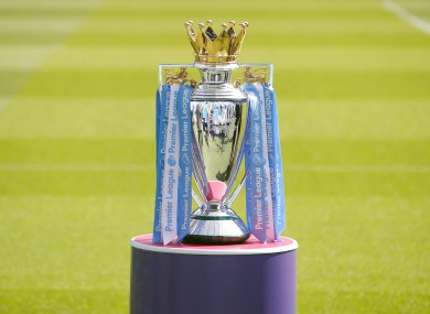 The Premier League trophy (file pic).