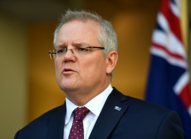 Australian Prime Minister Scott Morrison.
