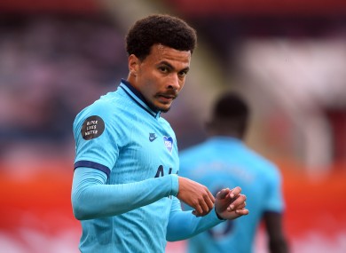 Dele Alli in action against Sheffield United.