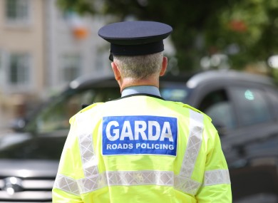 File photo of gardaí at a traffic checkpoint on the Long Mile Road, Dublin.