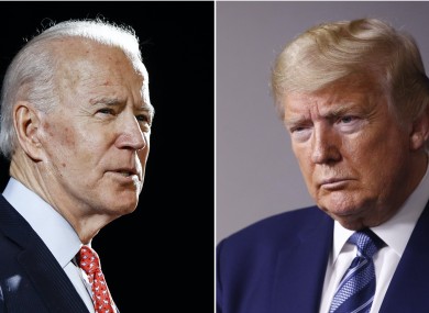Joe Biden and Donald Trump (file photos).