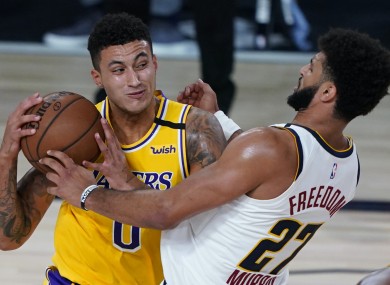 Kuzma had 25 points for the night.