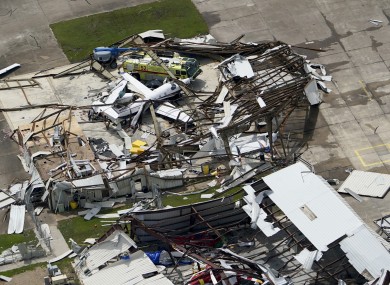 Storm damage in Louisiana.