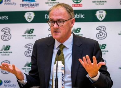 Roy Barrett, the FAI Chairperson.