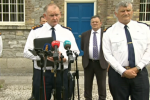 Mangan speaking at Garda HQ this afternoon.