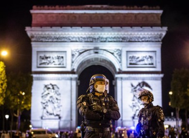 Police clashed with rioters last night.