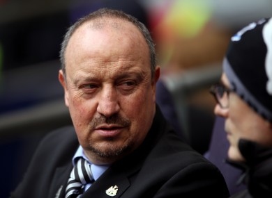 Rafa Benitez pictured during his time as Newcastle manager.