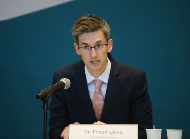 Acting Chief Medical Officer Dr Ronan Glynn