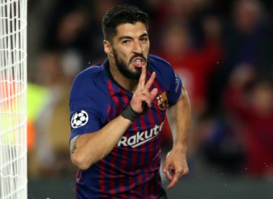 Suarez won four league titles at the Nou Camp.