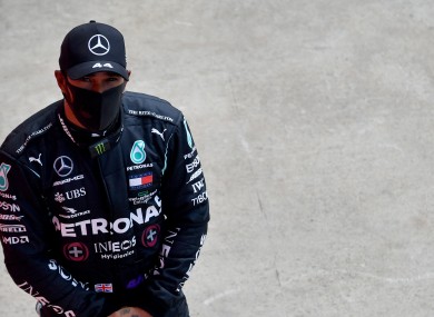 Drama: Lewis Hamilton.