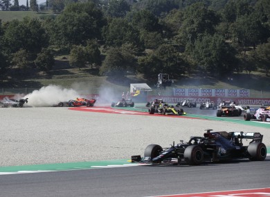 An image of the crash.