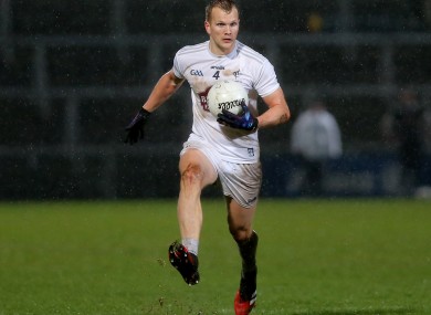 Kelly in full flight for Kildare.