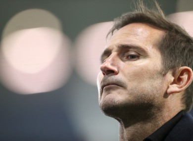 Frank Lampard during the dramatic 3-3 draw against West Brom last weekend.