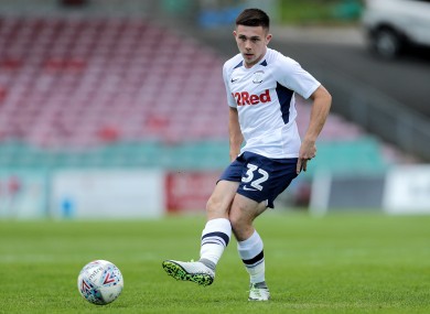 Preston North End's Adam O'Reilly.