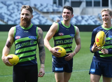 Zach Tuohy (left) and Mark O'Connor (middle) play in tomorrow's Grand Final.
