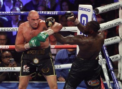 Deontay Wilder and Tyson Fury.