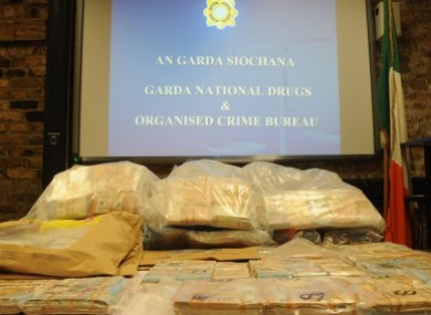 The seized cash.