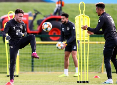 Aaron Connolly and Callum Robinson have both been ruled out (file pic).